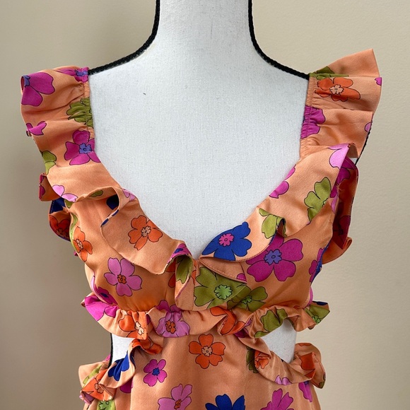 Show Me Your MUMU Poppin' Poppy Lane Midi Dress - Picture 4 of 8